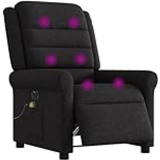 eldrevet massagestol stof sort