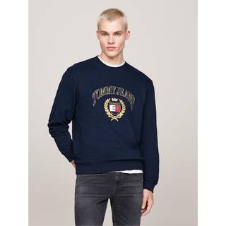 Logo Embroidery Crew Neck Sweatshirt