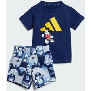 ADIDAS DISNEY MICKEY MOUSE T-SHIRT SÆT - Dark Blue / Crew Yellow - 68