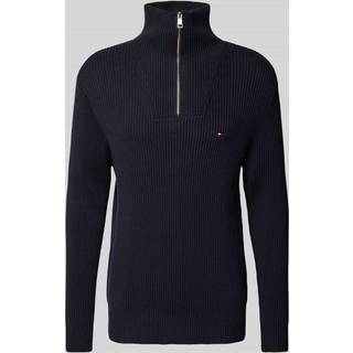 Rib Knit Half-Zip Jumper