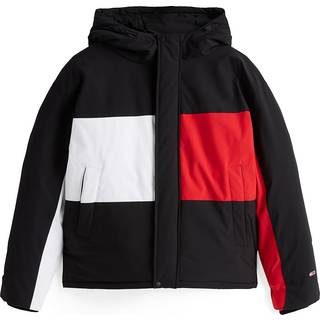 Tommy Jeans Flag Puffer Jacket Black
