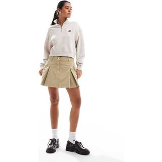 Pleated Flap Pocket Mini Skirt