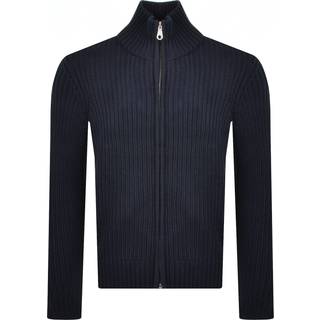 Farah Crestone Full Zip Through Jumper Navy