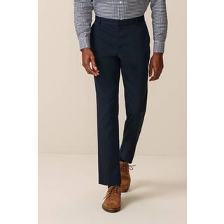 Next Navy Blue Slim Fit Plain Front Smart Trousers