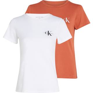 2 Pack Slim T-shirts - Brown - XXS