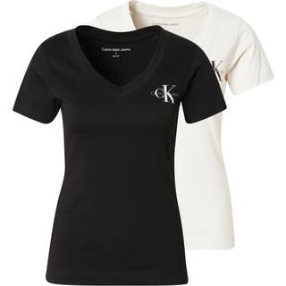 2 Pack V-neck T-shirts - Grey - XS