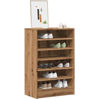 skoskab 60x35x92 cm konstrueret træ kunsteg
