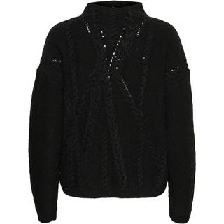 My Essential Wardrobe Solamw Knit Blouse Strik 10704968 Black (LARGE)