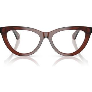 Burberry BE2418U 4144 53 Briller Kvinder Brun - Transparent Dark Brown - 53mm