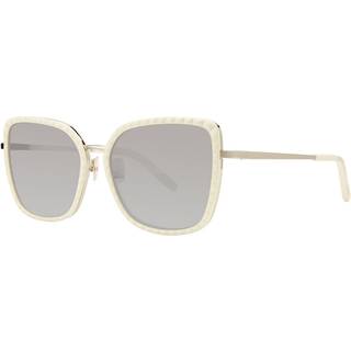 Vera Wang V613 Ivory 57 Solbriller Kvinder Hvid - Ivory White Pattern on Light Gold - 57mm