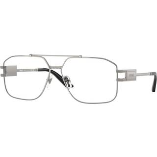 Versace Mand VE1302 1001 Optiske stel Stål Grå Transparent Geometrisk Normal