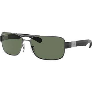 Ray - Ban Mand RB3522 004/71 Solbriller Metal Grå Grøn Firkantet Normal