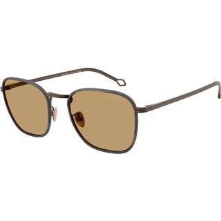 Giorgio Armani Mand AR6164J 300673 Solbriller Stål Bronze Brun Firkantet Normal