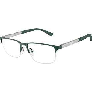 Emporio Armani Mand EA1164 3017 Optiske stel Metal Grøn Transparent Firkantet Normal - Grøn