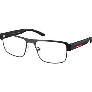 Prada Linea Rossa Mand PS 51RV 07F1O1 Vista -rammer Metal Sort Transparent Firkantet Normal