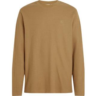 Brushed Rib Long Sleeve T-shirt - Green - M