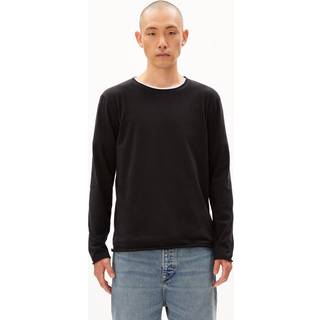 ARMEDANGELS Maarkos L/S Brushed Longsleeve Herrer størrelse M farve sort