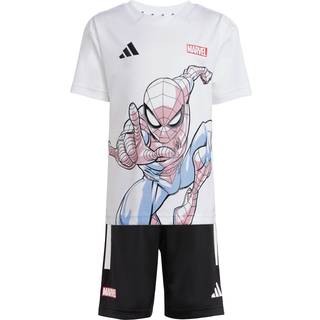 ADIDAS MARVEL SPIDER-MAN T-SHIRT SÆT - White / Black - 98