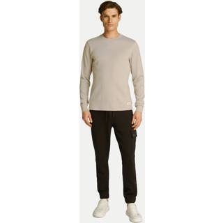Slim Long Sleeve Waffle T-shirt - Grey - XXL