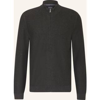 OLYMP Herren Strickjacke grau unifarben