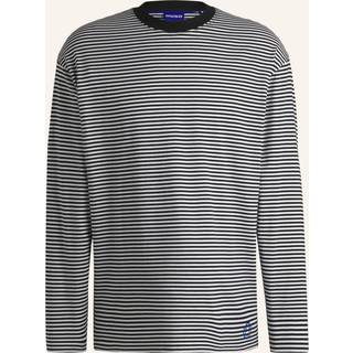 T-shirt i bomuldsjersey med loose fit og vandret stribe