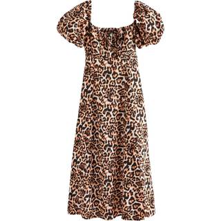 Next Midikjole med pufærmer - EU 54 (UK 26)