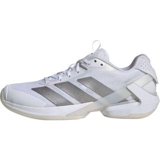 adizero Ubersonic 5 Tennis sko - Cloud White / Silver Metallic / Cloud White - 40 2/3