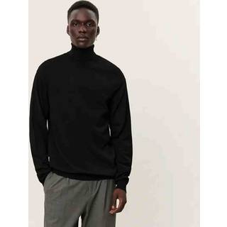Les Deux - Greyson Rollneck Merino Knit - Rullekrave til mænd - Black - M