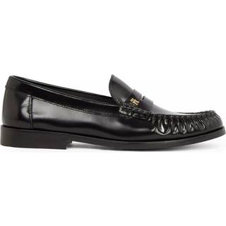 TH Monogram Leather Loafers