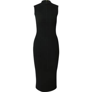 MK Ribbed Mock Neck Midi Dress - Black - Michael Kors - XL