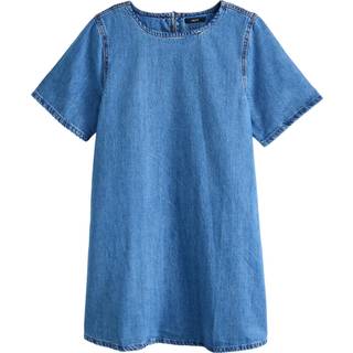 Next Blue 100% Cotton Short Sleeve Denim T-Shirt Dress - M Reg