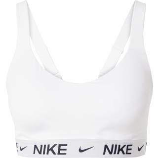 Justerbar Nike Indy-sports-bh med indlæg og kraftig støtte til kvinder - hvid - S