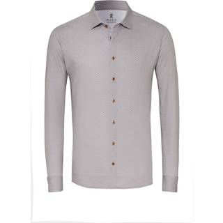 DESOTO Herren Hemd beige gemustert