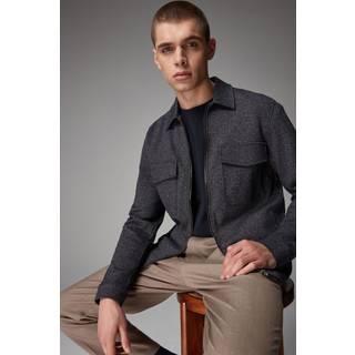 Next Blue Marl EDIT Jersey Shacket