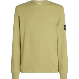 Slim Long Sleeve Waffle T-shirt - Green - S