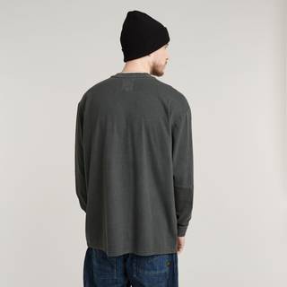 Pigment Dye Loose T-Shirt - Black - Men