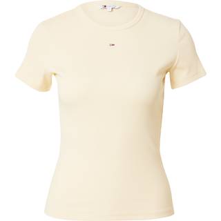 TOMMY JEANS Tjw Slim Essential Rib Ss  ZGA Custard Cream M