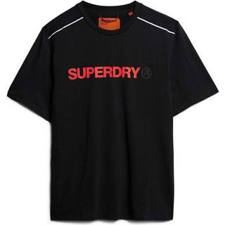 Superdry Superdry Black Relaxed 100% Cotton Sport Tech Logo T-Shirt