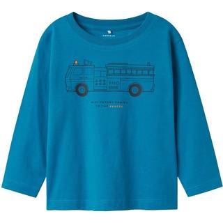 NAME IT Langærmet Bluse Tristiano Fjord Blue