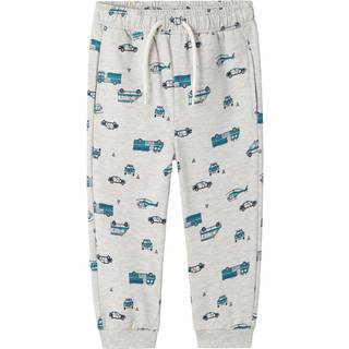 Name It Light Grey Melange Printet Sweatpants