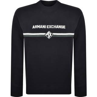 Armani Exchange Logo Sweatshirt Deep Navy
