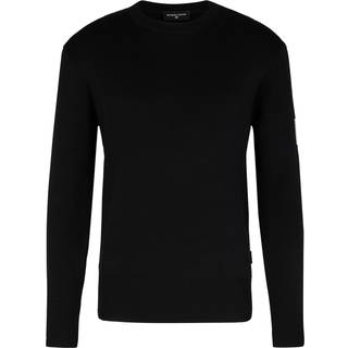 Strellson Herren Pullover schwarz unifarben