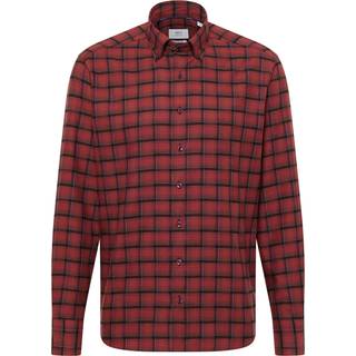 MODERN FIT Shirt in dark red checkered