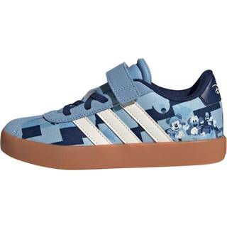 adidas x Disney Mickey VL Court sko - Ash Blue / Off White / Crew Blue - 30 1/2