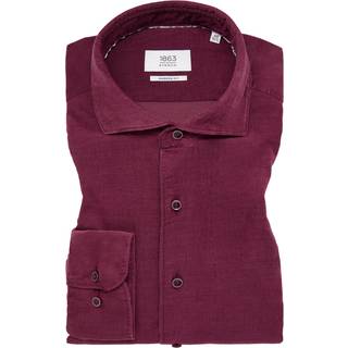 MODERN FIT Shirt in raspberry plain