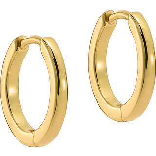 Ted Baker Gold Crisete Logo Hoops 10mm - Gold