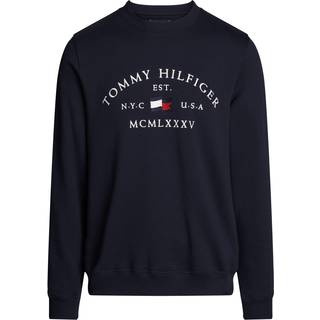 Logo Embroidery Crew Neck Sweatshirt