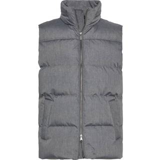 BOGGI MILANO Herren Daunenweste grau meliert
