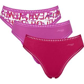 Sloggi 3-pak GO Crush High Leg Briefs - Pink - Small * Kampagne *