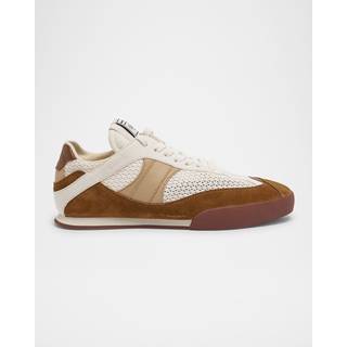 ChloÃ© Kick suede and leather-trimmed sneakers - brown - EU 41
